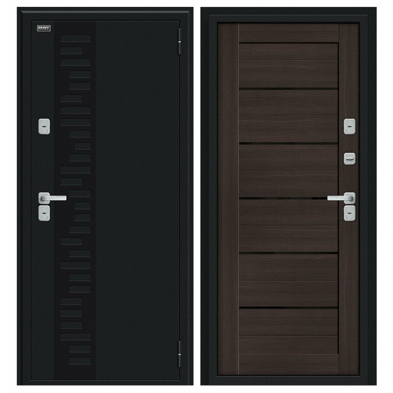 Bravo - Thermo Техно Декор Букле черное/Wenge Veralinga Bravo - Thermo Техно Декор Букле черное/Wenge Veralinga