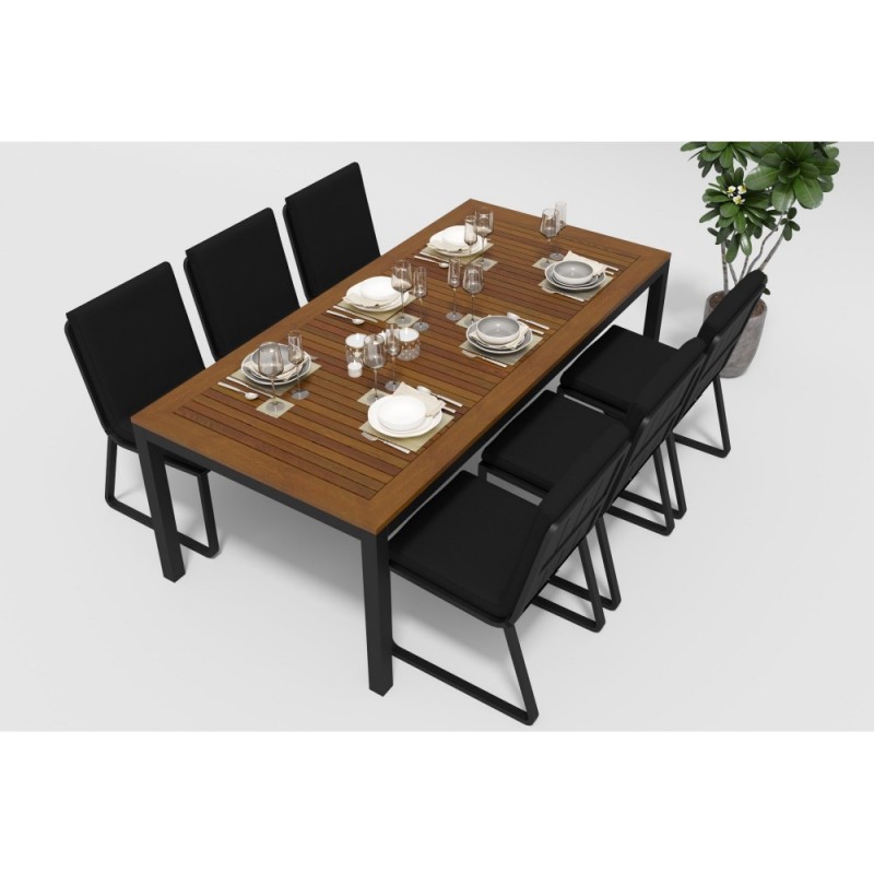 Gardenini - Обеденная зона Gardenini Bella Carbon Voglie 220 Цвет: Черный Gardenini - Обеденная зона Gardenini Bella Carbon Voglie 220 Цвет: Черный