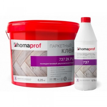 Клей Homaprof для паркета 2K PU 737 Prof (7 кг)