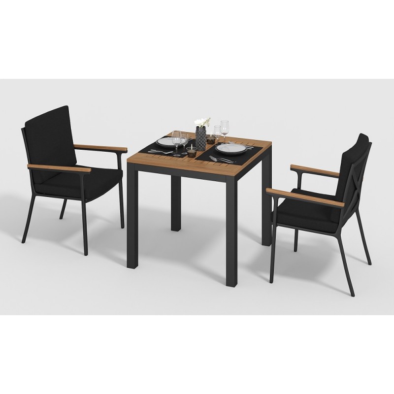 Gardenini - Обеденная зона Gardenini Bella Calma S 80 Цвет: Карбон, чёрный