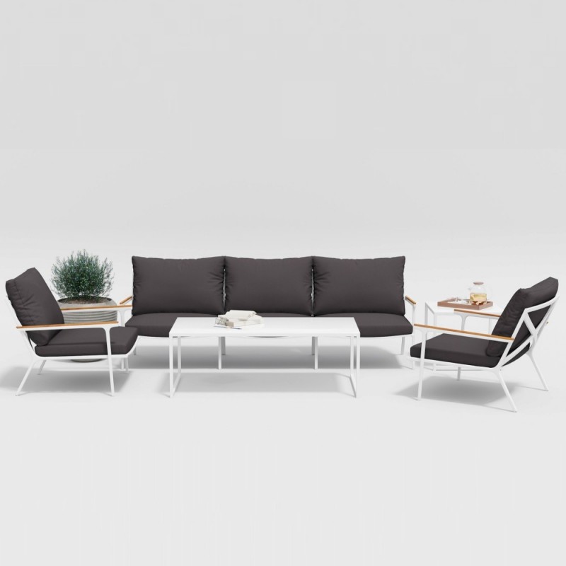 Gardenini - Лаунж зона Gardenini Calma Long White Антрацит Gardenini - Лаунж зона Gardenini Calma Long White Антрацит