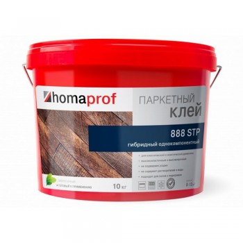 Клей Homaprof для паркета гибридный однокомпонентный 888 STP (10 кг)