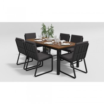 Обеденная зона Gardenini Bella Carbon Voglie 180 Цвет: Антрацит