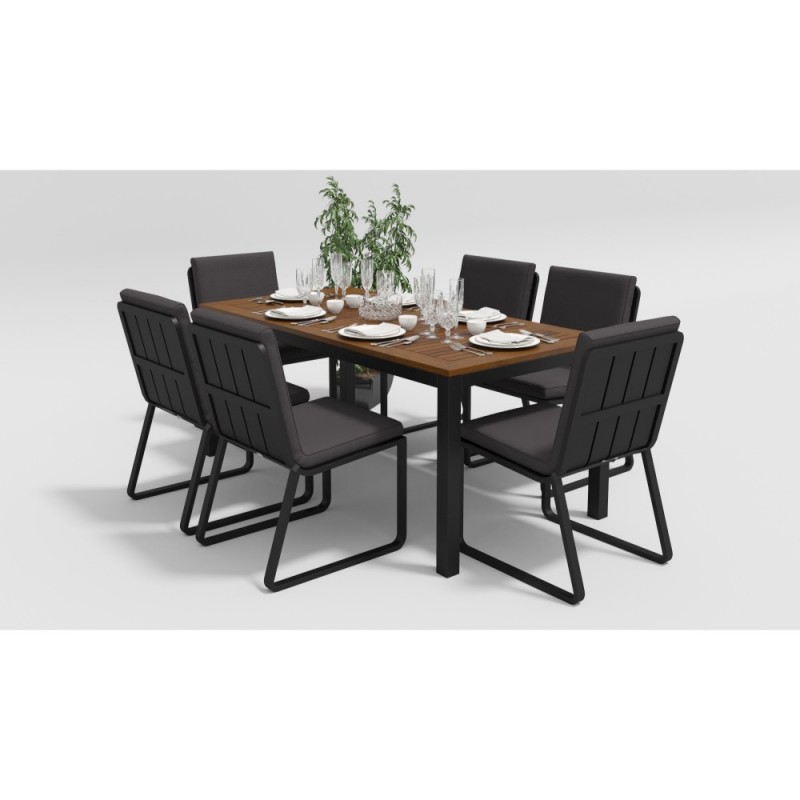 Gardenini - Обеденная зона Gardenini Bella Carbon Voglie 180 Цвет: Антрацит Gardenini - Обеденная зона Gardenini Bella Carbon Voglie 180 Цвет: Антрацит
