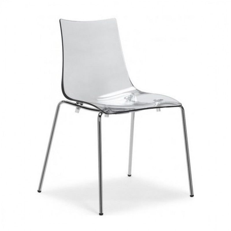 ScabDesign - Стул Scab Design Zebra Antishock Цвет: хром, бесцветный ScabDesign - Стул Scab Design Zebra Antishock Цвет: хром, бесцветный