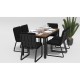 Gardenini - Обеденная зона Gardenini Bella Carbon Voglie 180 Цвет: Черный Gardenini - Обеденная зона Gardenini Bella Carbon Voglie 180 Цвет: Черный