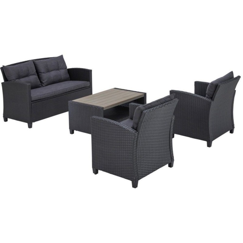 Lite - Комплект садовой мебели Lite Foxtrot Dark Grey