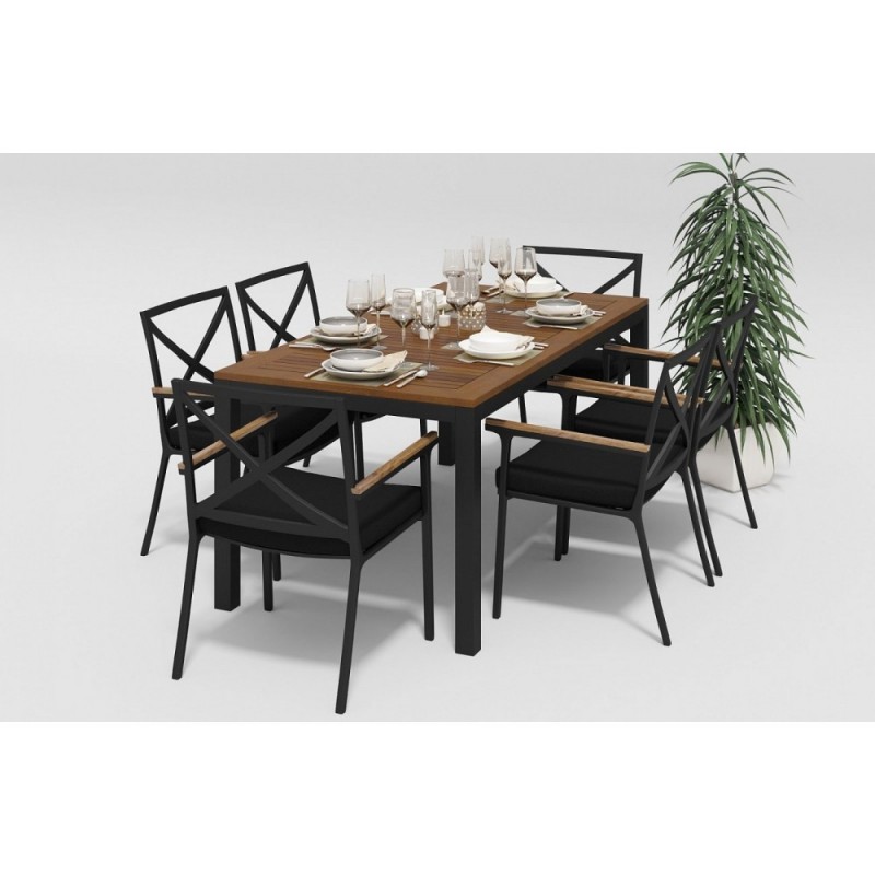 Gardenini - Стол обеденный Gardenini Bella 180 Цвет: Темно-серый Gardenini - Стол обеденный Gardenini Bella 180 Цвет: Темно-серый