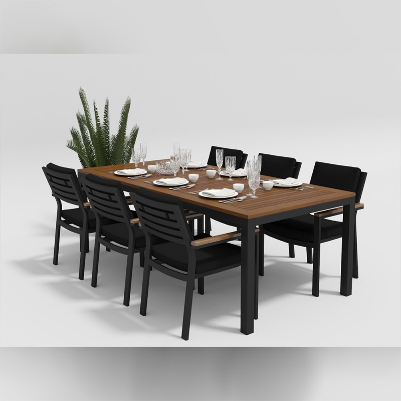 Gardenini - Обеденная зона Gardenini Bella Carbon 220 Цвет: Чёрный Gardenini - Обеденная зона Gardenini Bella Carbon 220 Цвет: Чёрный