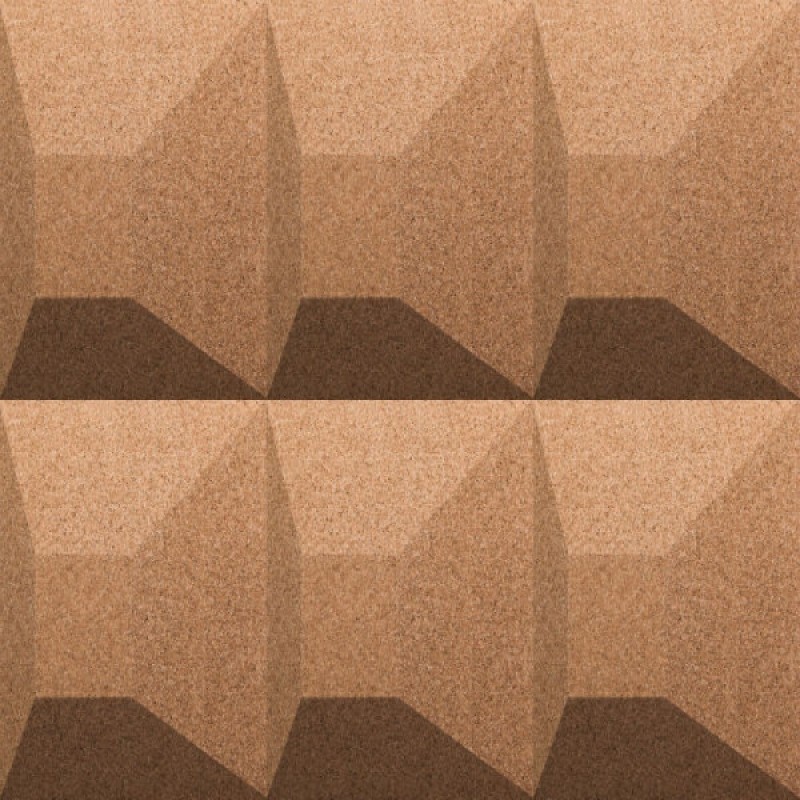 Alde - Стеновые пробковые 3D панели Natural Aztec Granorte