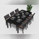 Gardenini - Обеденная зона Gardenini Calma Carbon 220 Антрацит со стульями Bella