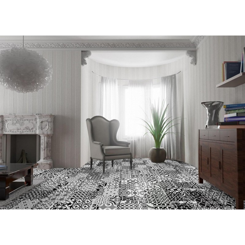 Falquon - Ламинат Falquon Quadraic Black&White Q002 Falquon - Ламинат Falquon Quadraic Black&White Q002