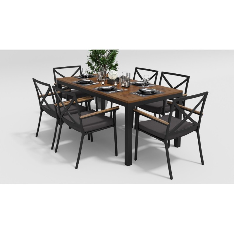 Gardenini - Обеденная зона Gardenini Bella Carbon Calma 180 Цвет: Антрацит Gardenini - Обеденная зона Gardenini Bella Carbon Calma 180 Цвет: Антрацит