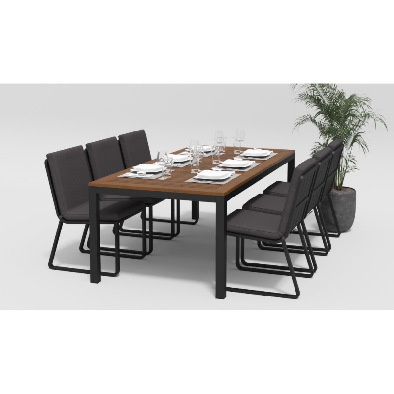 Gardenini - Обеденная зона Gardenini Bella Carbon Voglie 220 Цвет: Антрацит Gardenini - Обеденная зона Gardenini Bella Carbon Voglie 220 Цвет: Антрацит