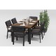 Gardenini - Обеденная зона Gardenini Bella Carbon 180 Цвет: Антрацит Gardenini - Обеденная зона Gardenini Bella Carbon 180 Цвет: Антрацит