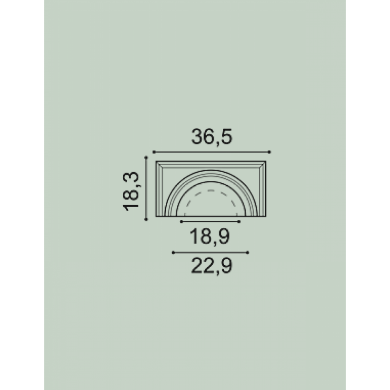 Orac® Decor - Капитель полуколонны (полукапитель) из дюрополимера Orac® Decor K1111