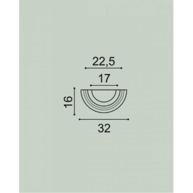 Orac® Decor - Основание полуколонны (полуоснование) из дюрополимера Orac® Decor K1151 Orac® Decor - Основание полуколонны (полуоснование) из дюрополимера Orac® Decor K1151
