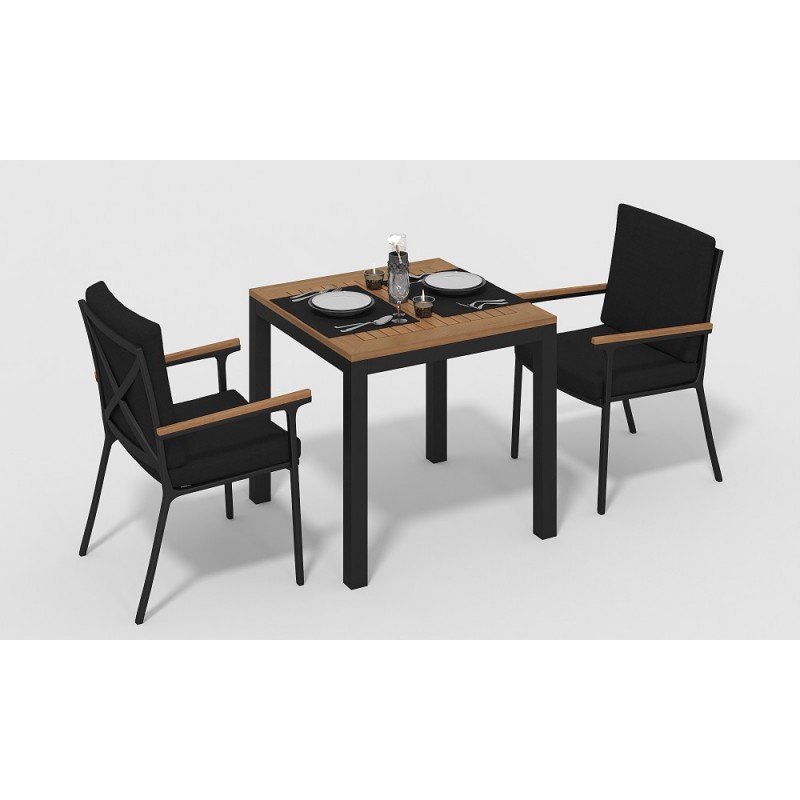 Gardenini - Обеденная зона Gardenini Bella Calma S 80 Цвет: Карбон, чёрный