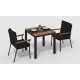 Gardenini - Обеденная зона Gardenini Bella Calma S 80 Цвет: Карбон, чёрный