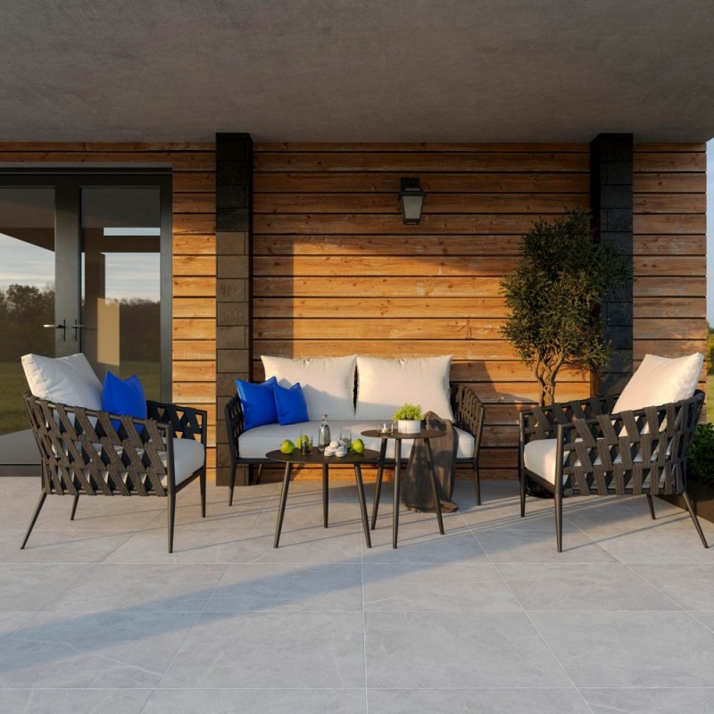 IdealPatio - Лаунж зона Ideal Patio Fiamma Цвет: белый, карбон IdealPatio - Лаунж зона Ideal Patio Fiamma Цвет: белый, карбон