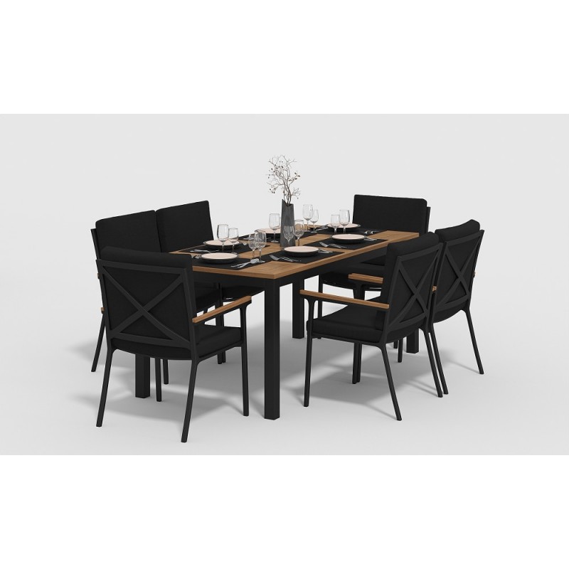 Gardenini - Обеденная зона Gardenini Bella Calma S 180 Цвет: Карбон, черный