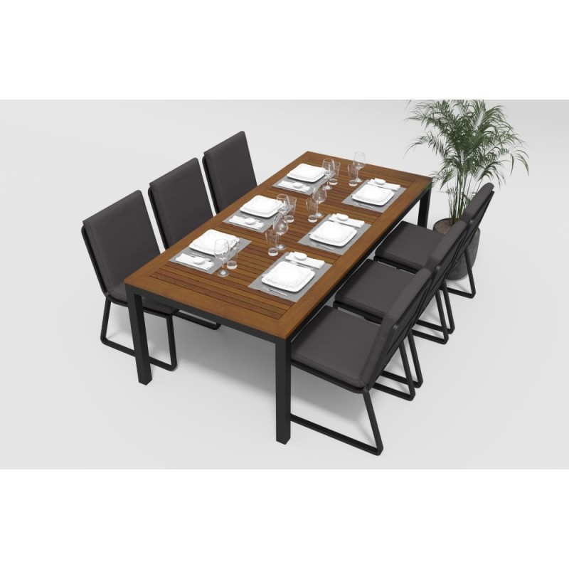 Gardenini - Обеденная зона Gardenini Bella Carbon Voglie 220 Цвет: Антрацит Gardenini - Обеденная зона Gardenini Bella Carbon Voglie 220 Цвет: Антрацит