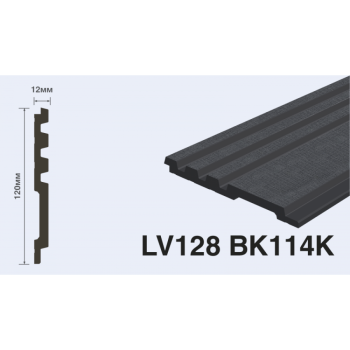 Панель декоративная HIWOOD LV128 BK114K