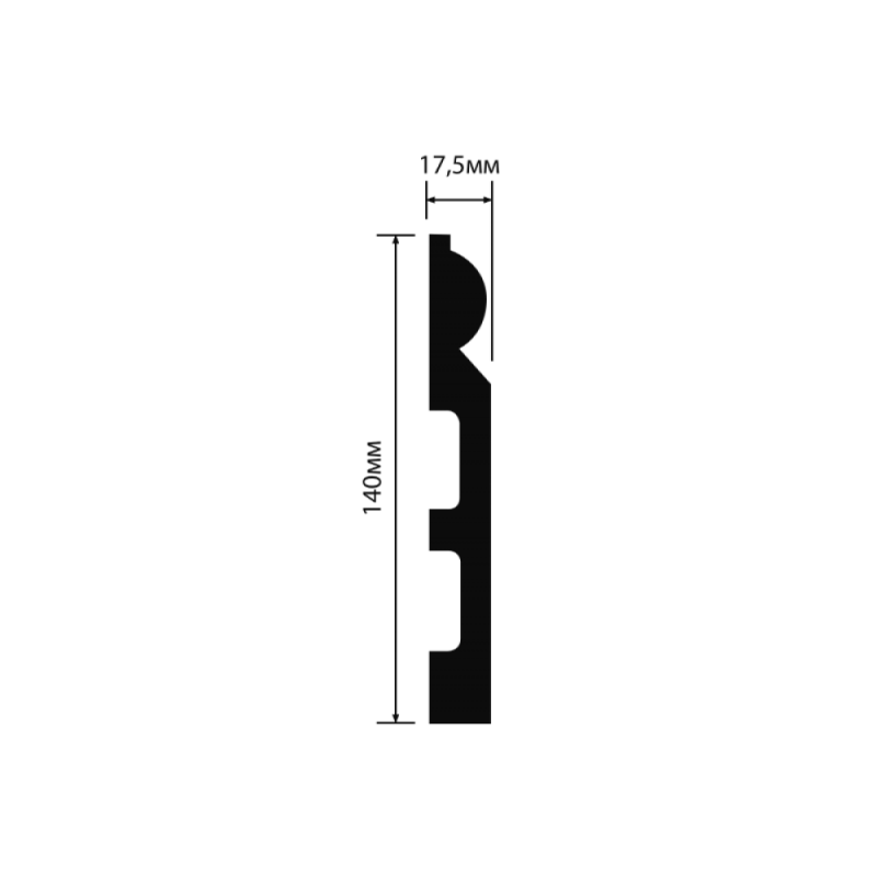 HIWOOD - Плинтус напольный HIWOOD B140