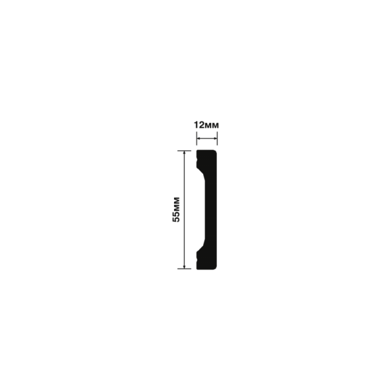 HIWOOD - Плинтус напольный HIWOOD B55V1