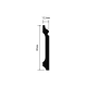 HIWOOD - Плинтус напольный HIWOOD B80A HIWOOD - Плинтус напольный HIWOOD B80A