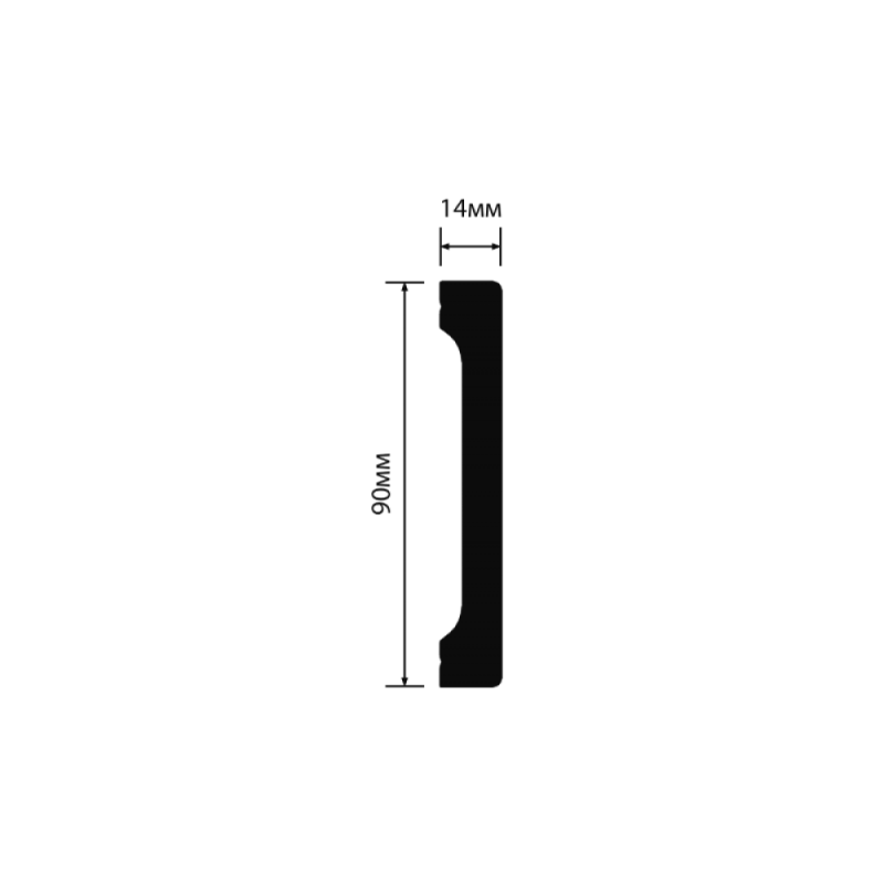 HIWOOD - Плинтус напольный HIWOOD B90V1 HIWOOD - Плинтус напольный HIWOOD B90V1