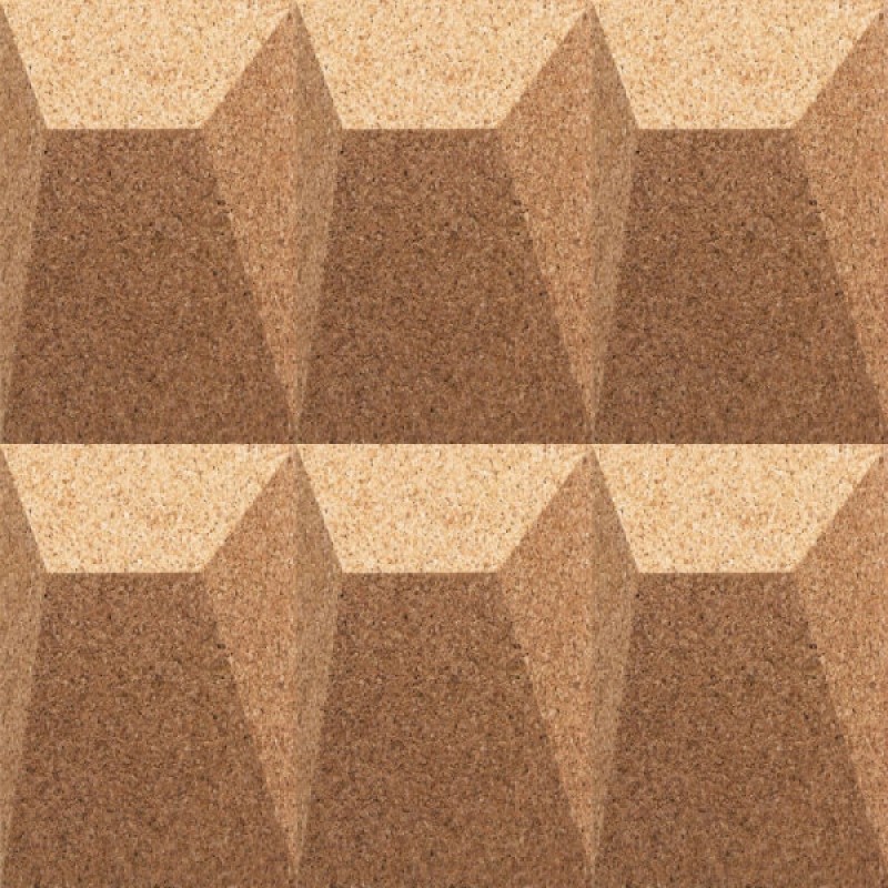 Alde - Стеновые пробковые 3D панели Natural Ramp Granorte