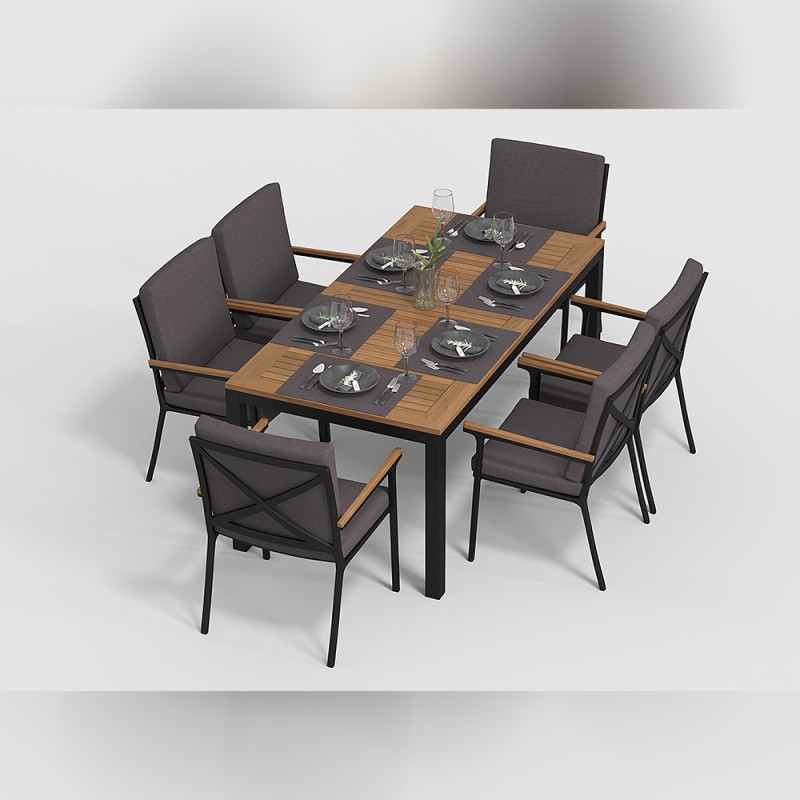 Gardenini - Обеденная зона Gardenini Bella Calma S 180 Цвет: Карбон, антрацит