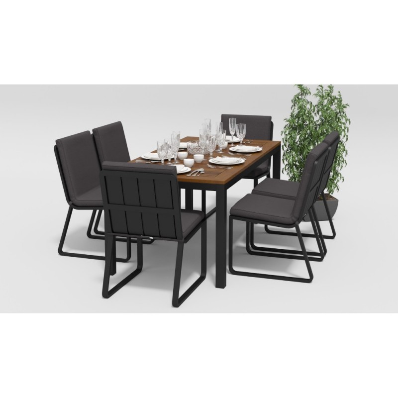 Gardenini - Обеденная зона Gardenini Bella Carbon Voglie 180 Цвет: Антрацит Gardenini - Обеденная зона Gardenini Bella Carbon Voglie 180 Цвет: Антрацит