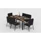 Gardenini - Обеденная зона Gardenini Bella Calma S 180 Цвет: Карбон, черный