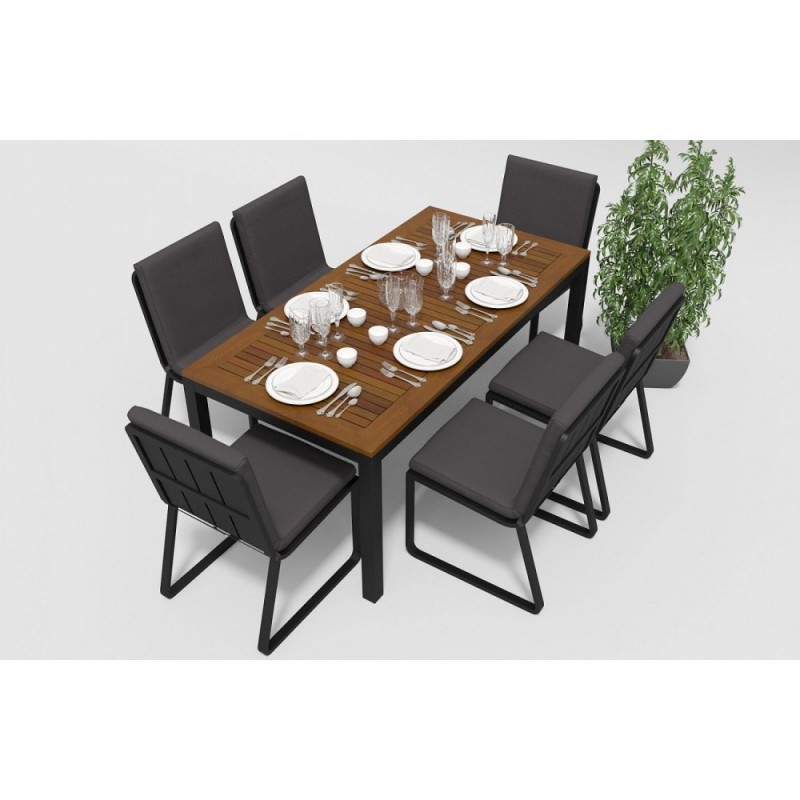 Gardenini - Стол обеденный Gardenini Bella 180 Цвет: Темно-серый Gardenini - Стол обеденный Gardenini Bella 180 Цвет: Темно-серый