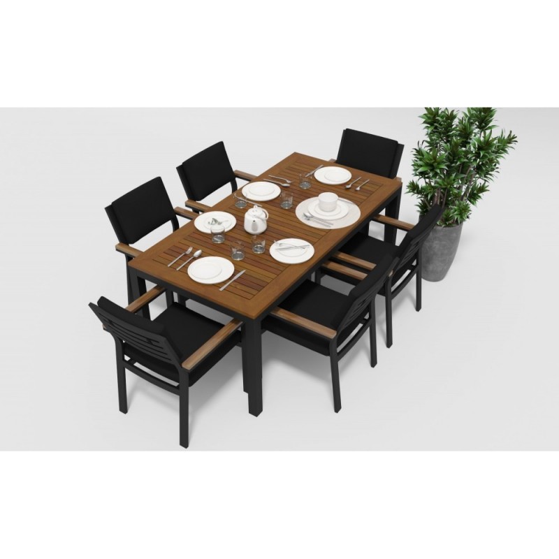 Gardenini - Обеденная зона Gardenini Bella Carbon 180 Цвет: Чёрный Gardenini - Обеденная зона Gardenini Bella Carbon 180 Цвет: Чёрный