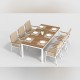 Gardenini - Обеденная зона Gardenini Bella Calma S 220 Цвет: Белый, бежевый