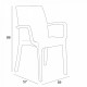 B:rattan - Кресло пластиковое Indiana Цвет: кофе B:rattan - Кресло пластиковое Indiana Цвет: кофе