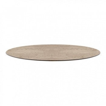 Столешница круглая Scab Design Compact Laminate для подстолья Nemo, Domino, Tiffany, Cross Цвет: состаренный дуб тортора