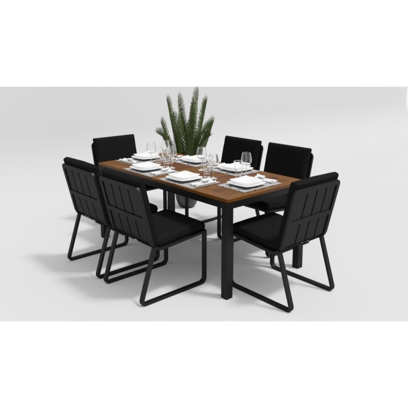 Gardenini - Обеденная зона Gardenini Bella Carbon Voglie 180 Цвет: Черный Gardenini - Обеденная зона Gardenini Bella Carbon Voglie 180 Цвет: Черный