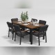 Gardenini - Обеденная зона Gardenini Bella Carbon 180 Цвет: Антрацит Gardenini - Обеденная зона Gardenini Bella Carbon 180 Цвет: Антрацит