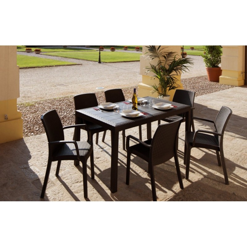 B:rattan - Кресло пластиковое Indiana Цвет: кофе B:rattan - Кресло пластиковое Indiana Цвет: кофе