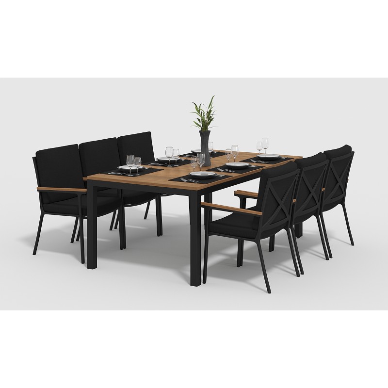 Gardenini - Обеденная зона Gardenini Bella Calma S 200 Цвет: Карбон, черный