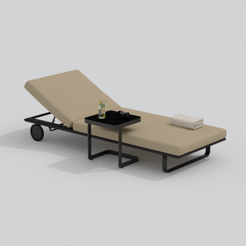 IdealPatio - Шезлонг Ideal Patio Costa Цвет: карбон, бежевый IdealPatio - Шезлонг Ideal Patio Costa Цвет: карбон, бежевый