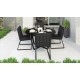 Gardenini - Обеденная зона Gardenini Primavera Carbon Черный с стульями Voglie Gardenini - Обеденная зона Gardenini Primavera Carbon Черный с стульями Voglie