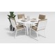 Gardenini - Обеденная зона Gardenini Primavera White Бежевый с стульями Voglie Armrest