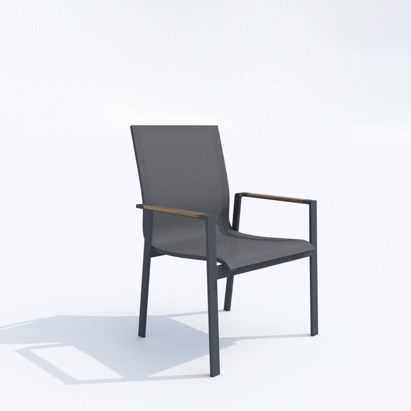IdealPatio - Обеденная группа Ideal Patio Mirra Sola 220 Цвет: карбон, серый IdealPatio - Обеденная группа Ideal Patio Mirra Sola 220 Цвет: карбон, серый