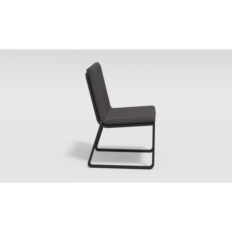 Gardenini - Обеденная зона Gardenini Malia Carbon 200 Антрацит со стульями Voglie