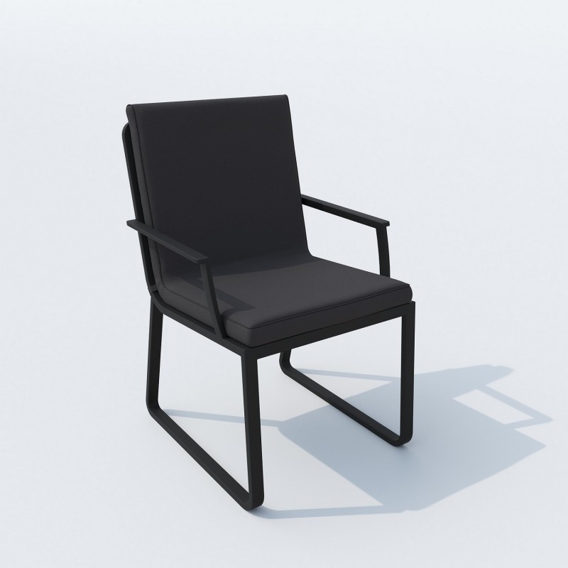IdealPatio - Обеденная группа Ideal Patio Tella Alba 180 Цвет: карбон, чёрный IdealPatio - Обеденная группа Ideal Patio Tella Alba 180 Цвет: карбон, чёрный